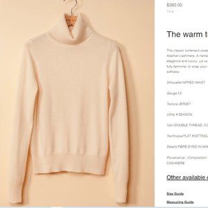 CA VA DE SOI Savini Cashmere Turtleneck NEW